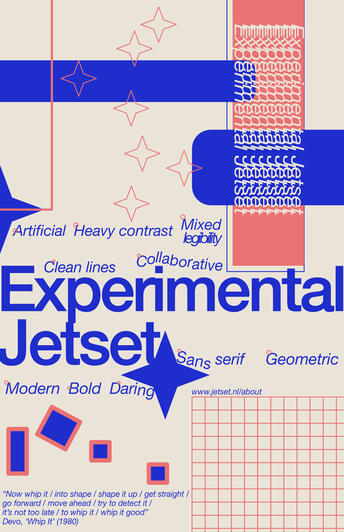 experimental jetset inspiration poster